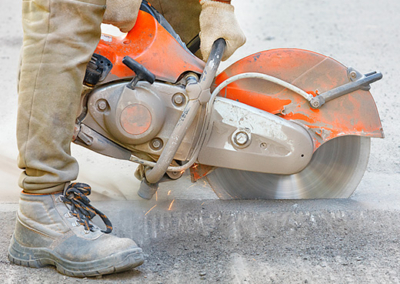 Hand-held cut off saw – abrasive wheel training