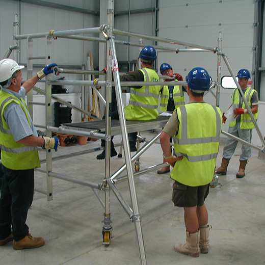 Mobile scaffold towers training